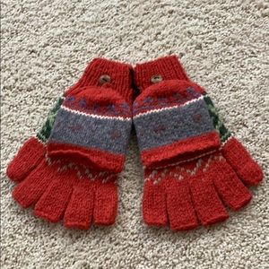 Red Wool Gloves